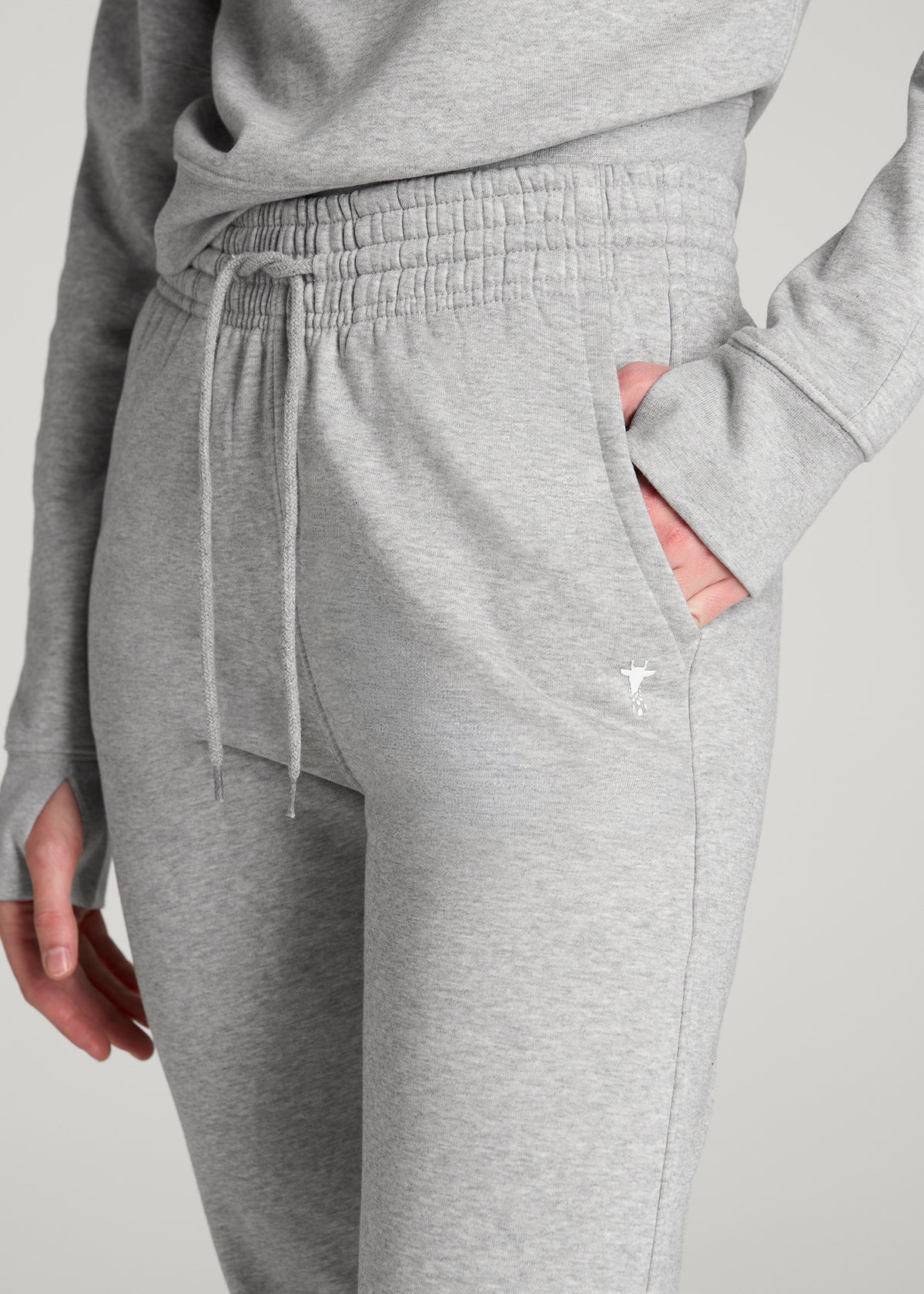 Core Motion Slim Fit Sweatpants for Tall Women in Grey Mix
