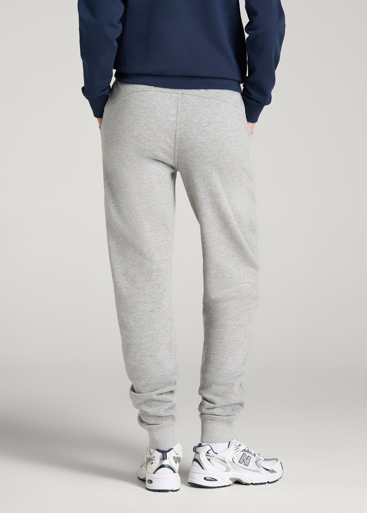 Everyday French Terry Jogger for Tall Women in Grey Mix