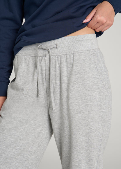 Everyday French Terry Jogger for Tall Women in Grey Mix