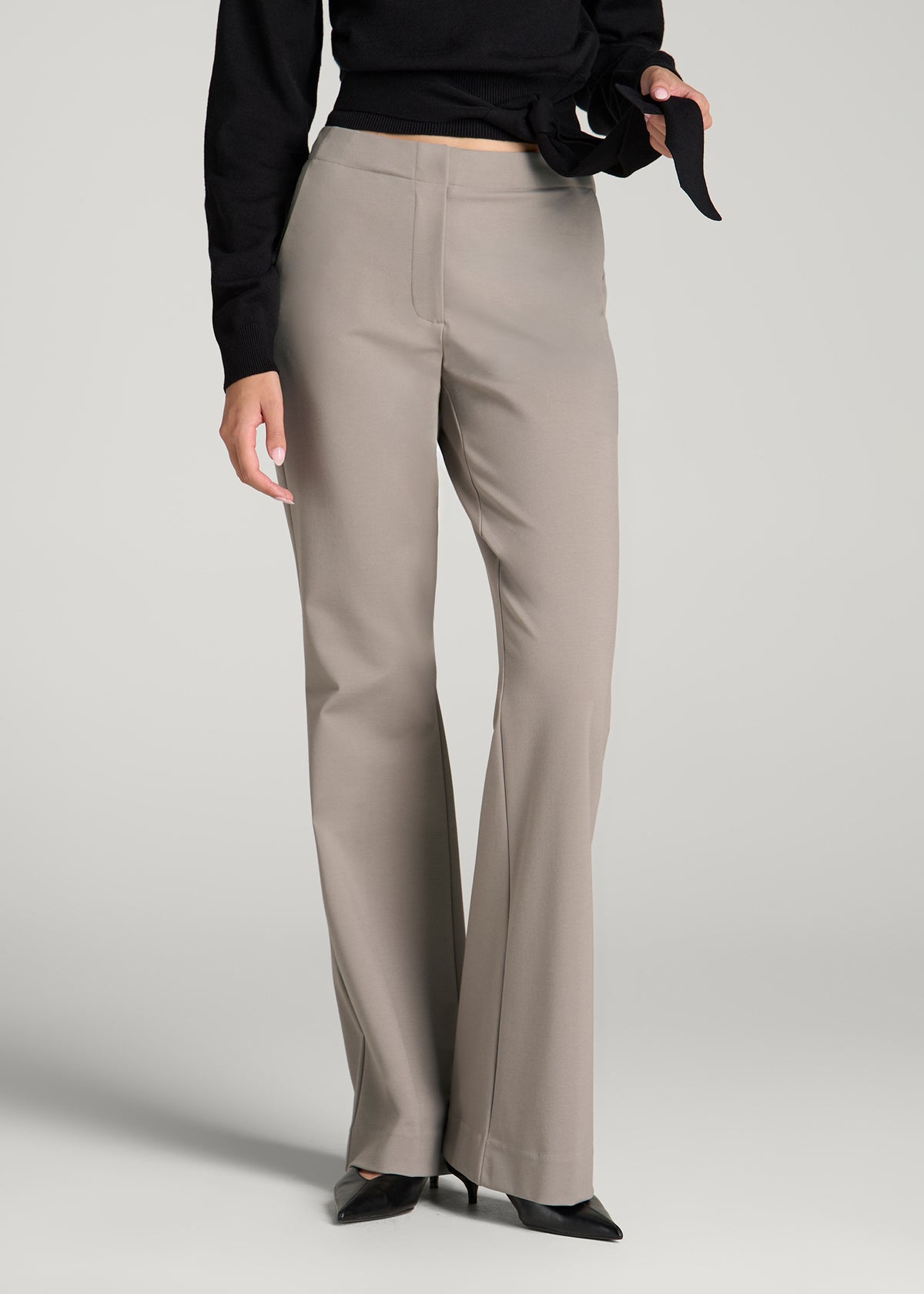 Freedom Flex Flare Dress Pants for Tall Women in Moon Rock