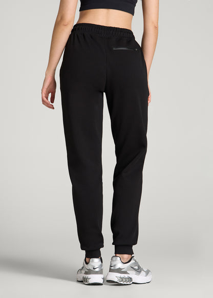 Tech Motion Pin Tuck Joggers for Tall Women in Black