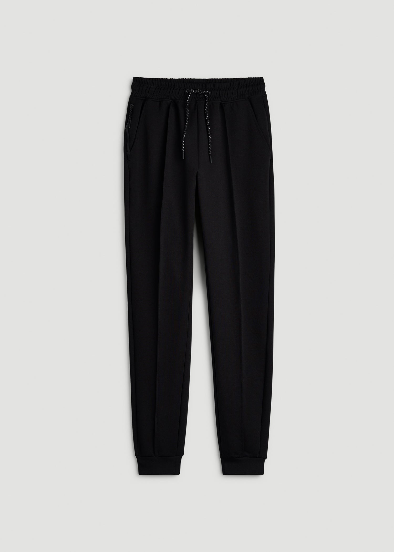Tech Motion Pin Tuck Joggers for Tall Women in Black