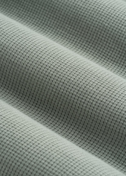 Waffle Lounge Robe for Tall Women in Seagrass