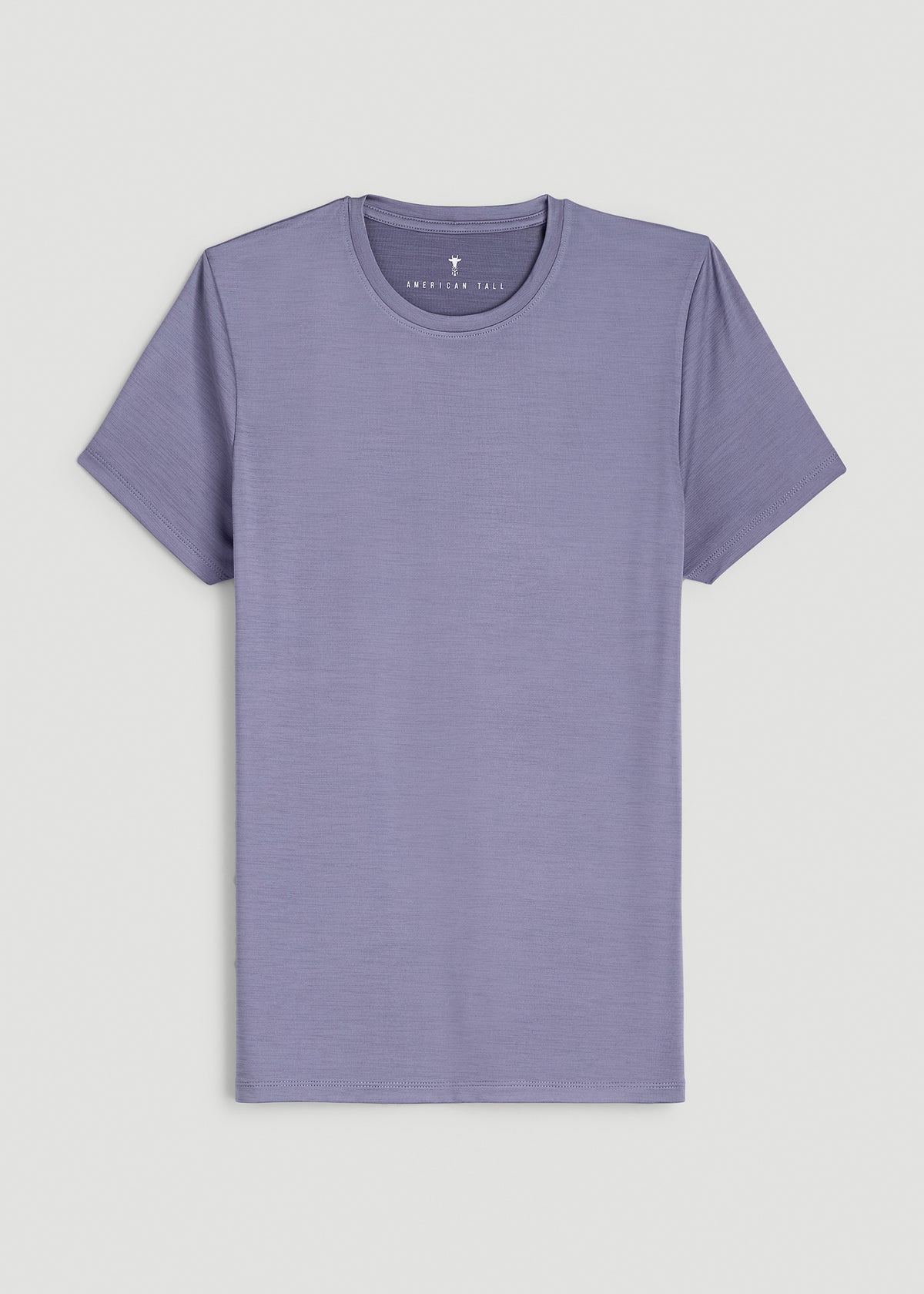 Short Sleeve Crewneck Tee for Tall Women in Blue Granite Mix