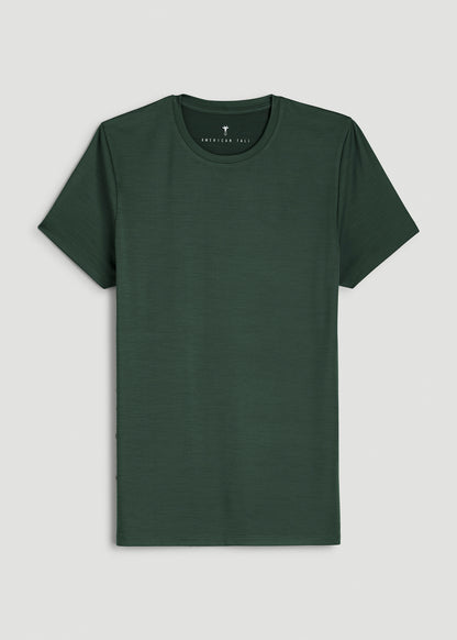 Short Sleeve Crewneck Tee for Tall Women in Boreal Forest Mix