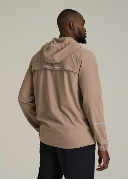 Featherweight Packable Anorak for Tall Men in Dark Sand