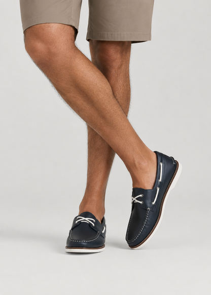 Boat Shoe for Tall Men in Navy