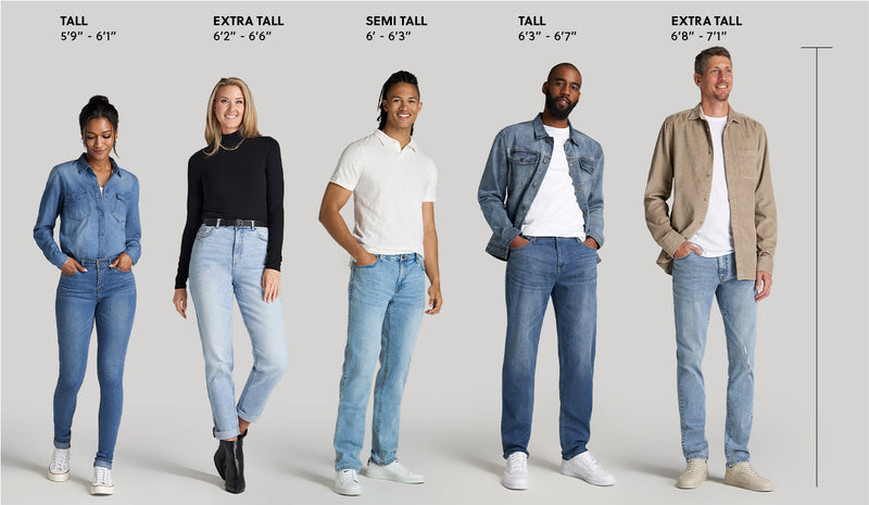 Sizing Jeans for Tall Men - Finding the Best Tall Men's Clothing – American  Tall