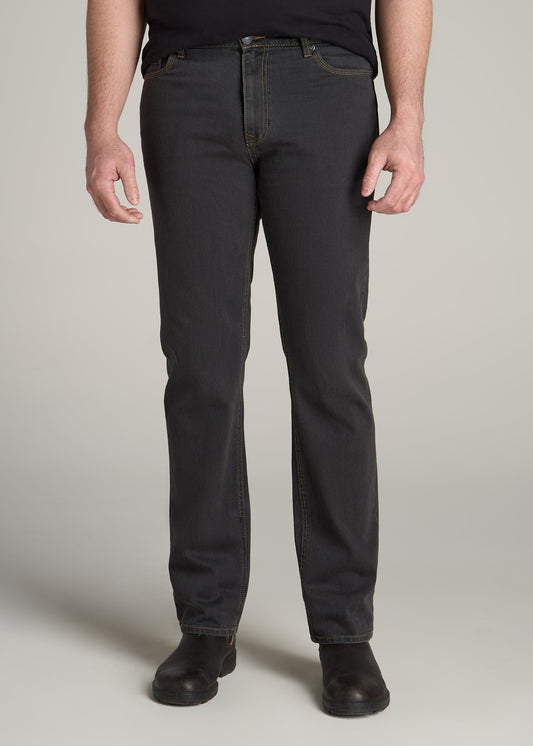 LJ&S STRAIGHT LEG Jeans for Tall Men in Vintage Black