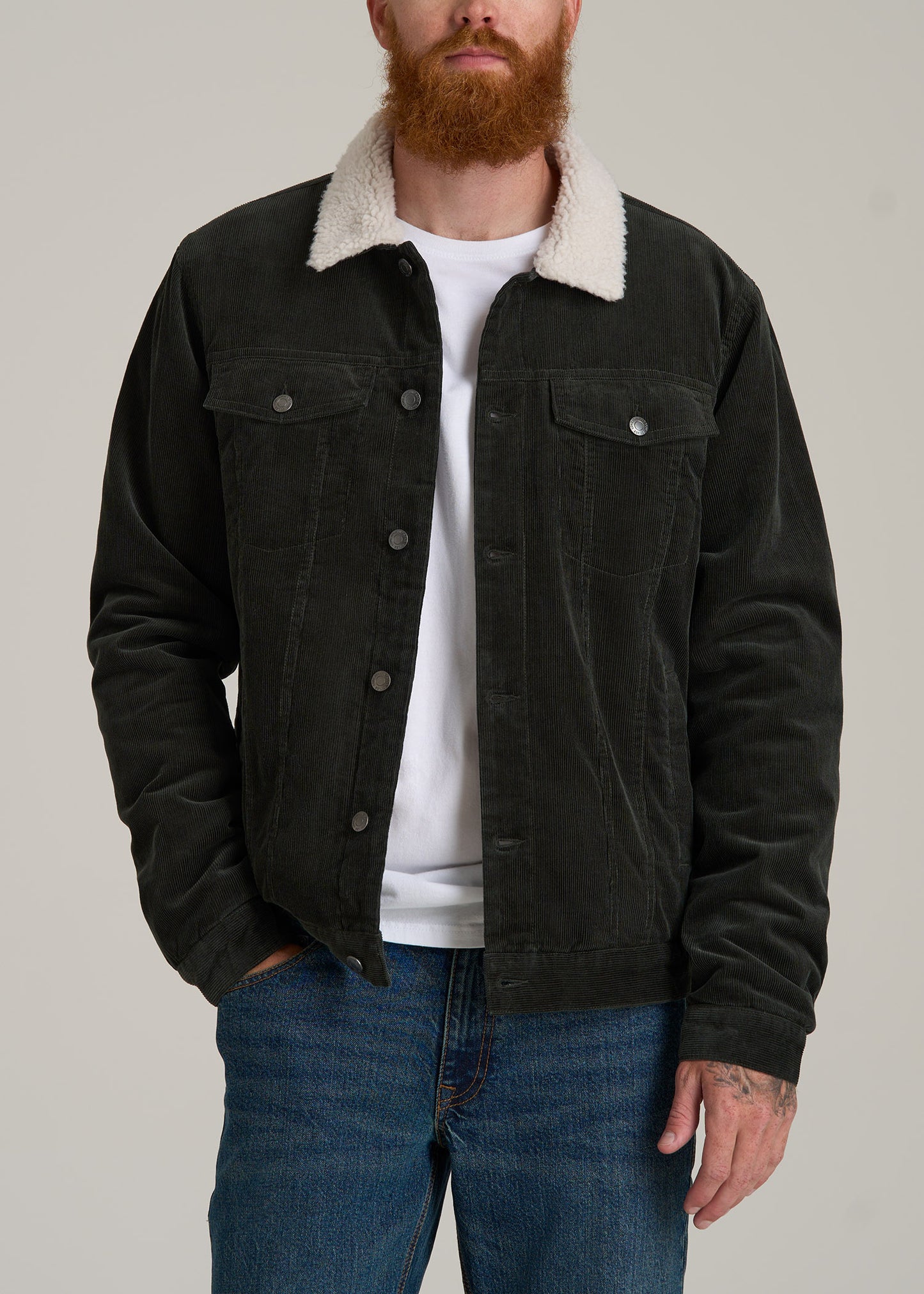 Corduroy trucker jacket sherpa hotsell