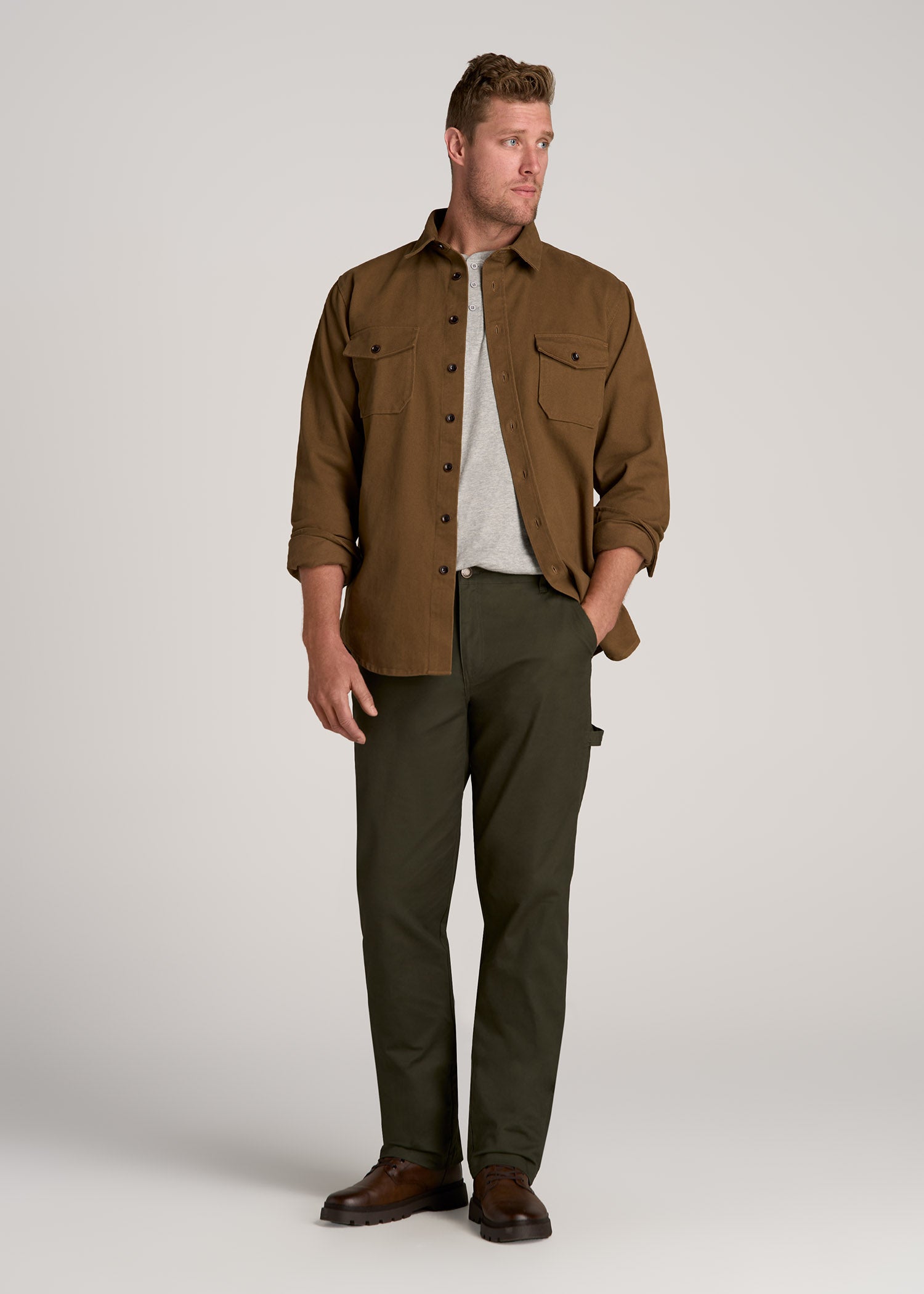 Stretch Canvas Carpenter's Pants for Tall Men | American Tall