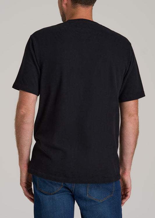 LJ&S Workwear Pocket T-Shirt for Tall Men in Black