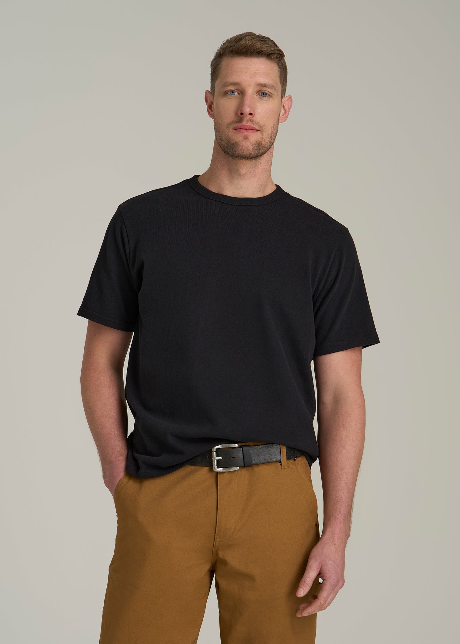 Men's Tall Heavyweight Tee Vintage Black | American Tall