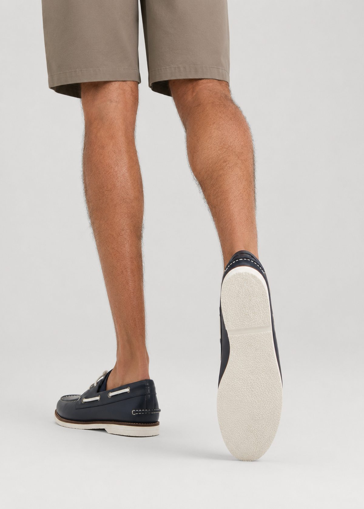 Boat Shoe for Tall Men in Navy