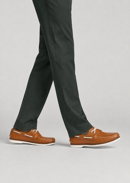 Boat Shoe for Tall Men in Beige