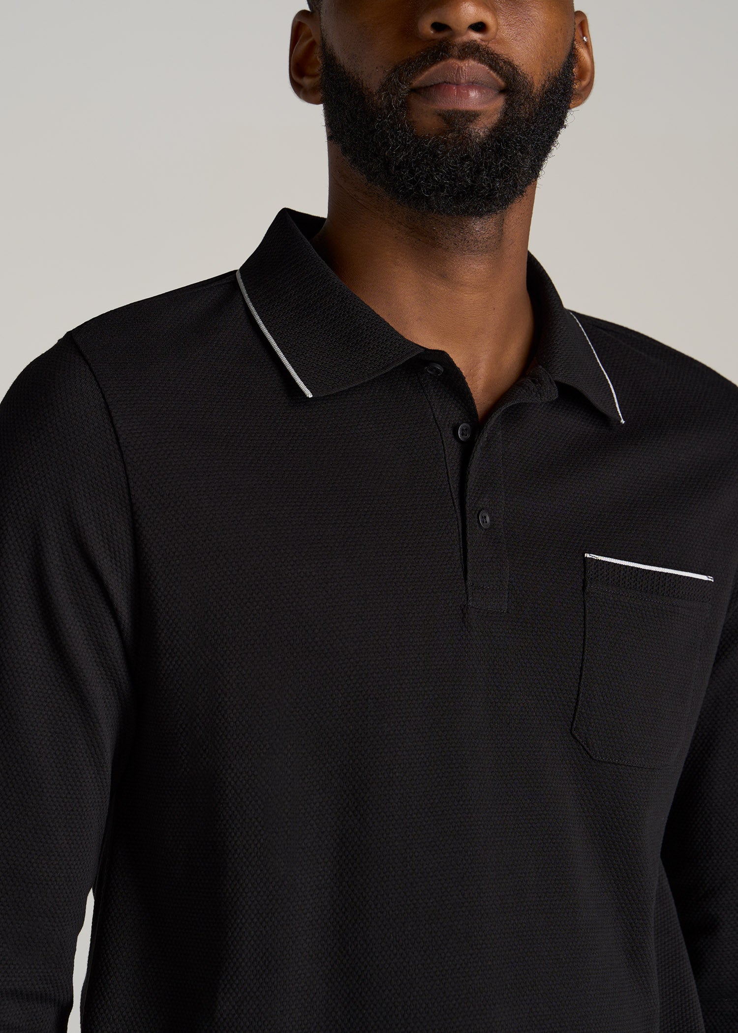 Long sleeve 3 button polo Clearance