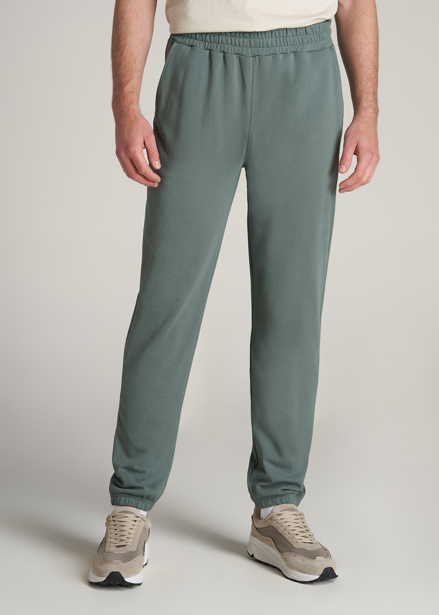    American-Tall-Men-80-20-French-Terry-Sweatpants-Malachite-Green-front