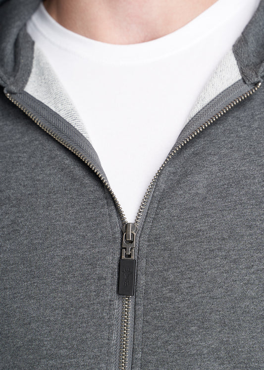 American-Tall-Men-80-20-FrenchTerry-FullZip-Hoodie-CharcoalMix-detail