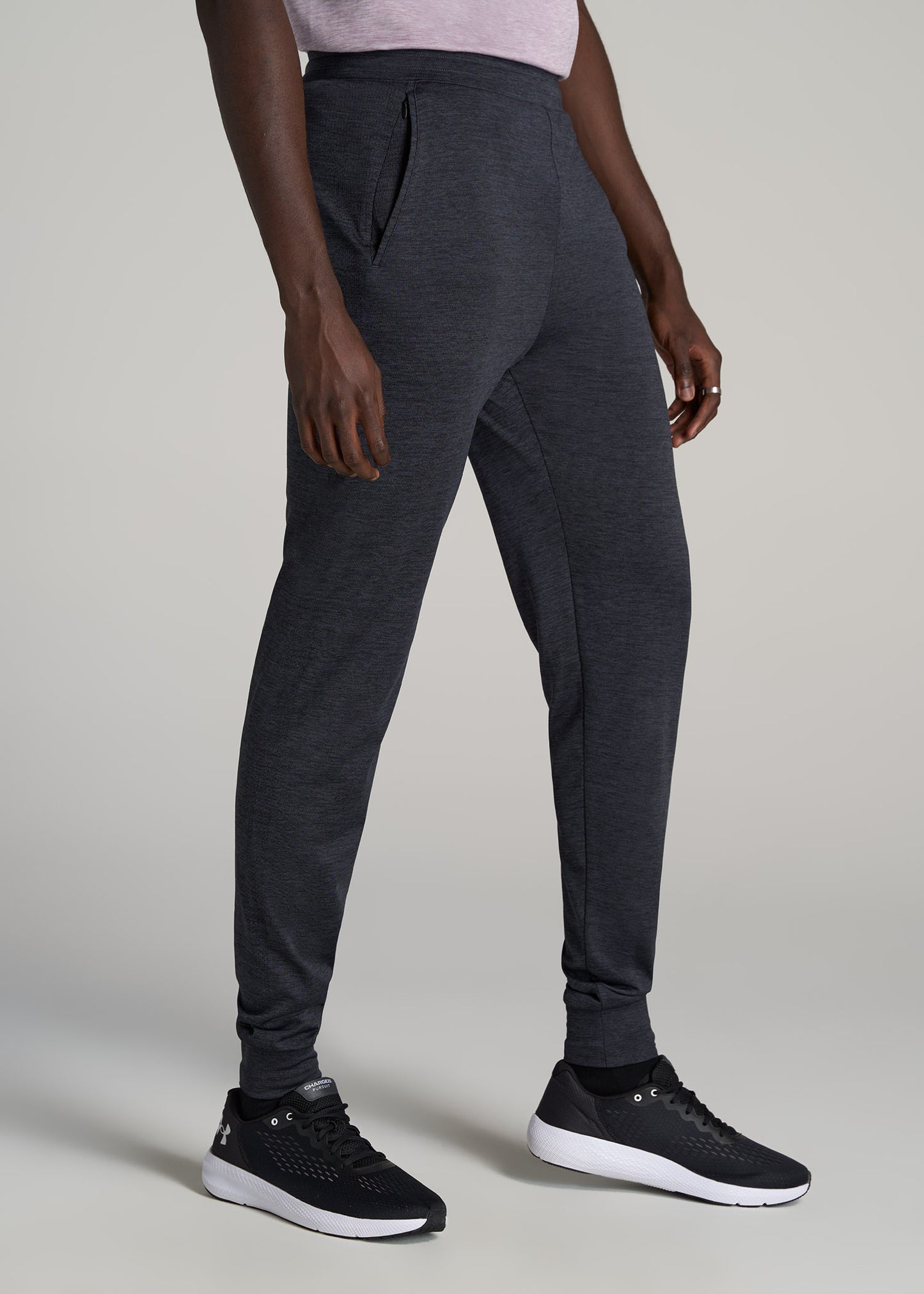 AT PERFORMANCE ENGINEERED JOGGERS FOR TALL MEN IN CHARCOAL MIX