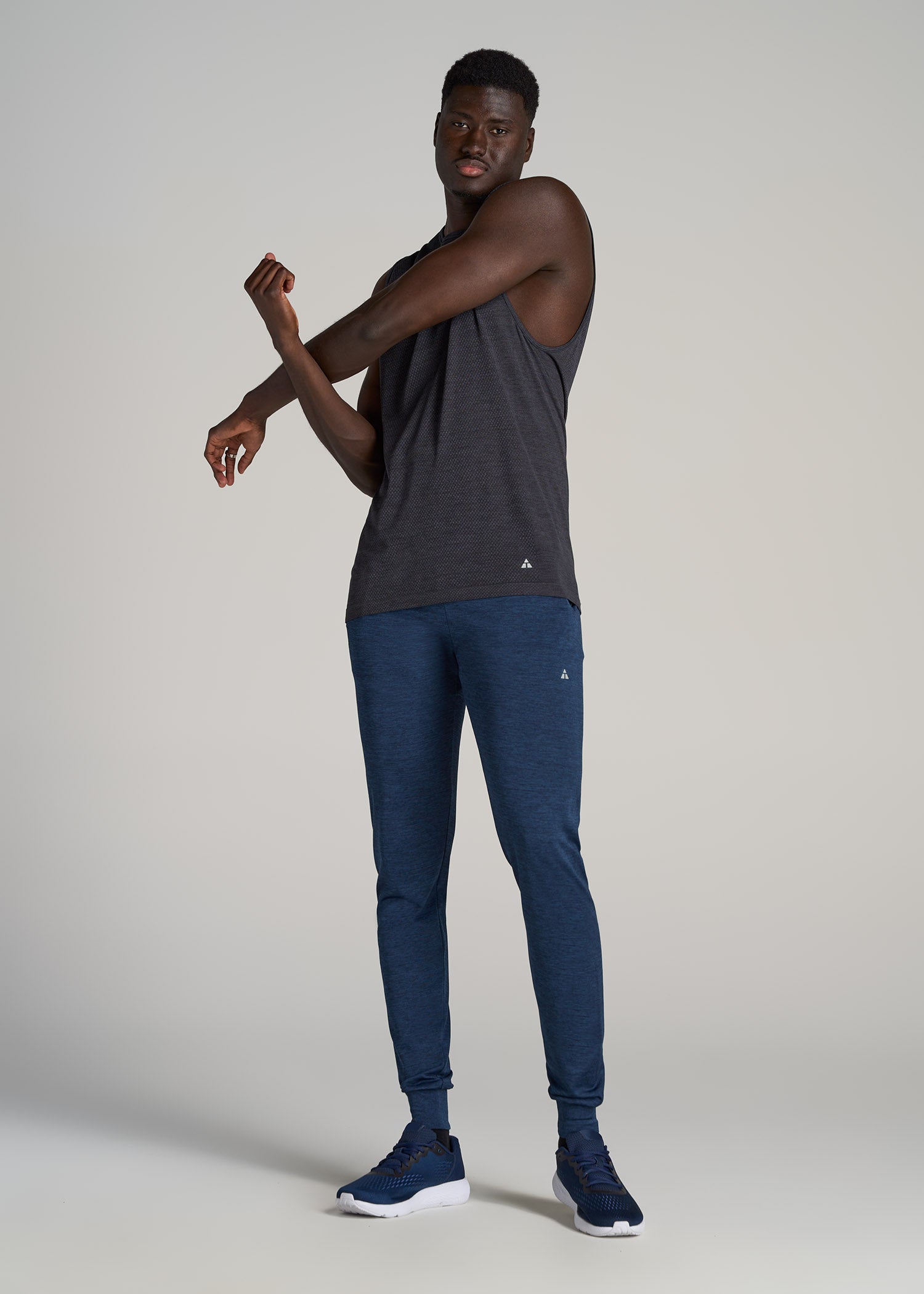 A.T. Performance Engineered Joggers for Tall Men in Navy Mix