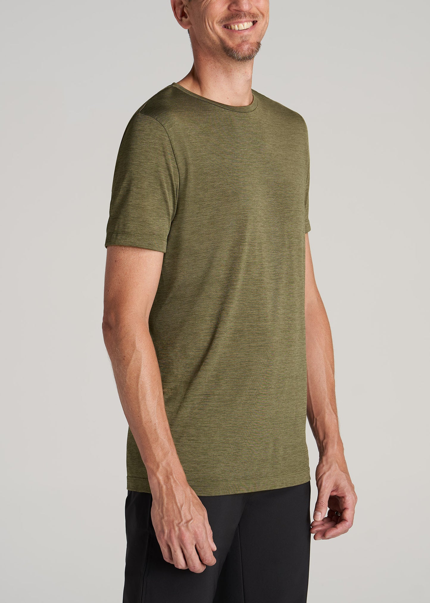     American-Tall-Men-AT-Performance-Short-Sleeve-Jersey-Athletic-Tee-Olive-Mix-side