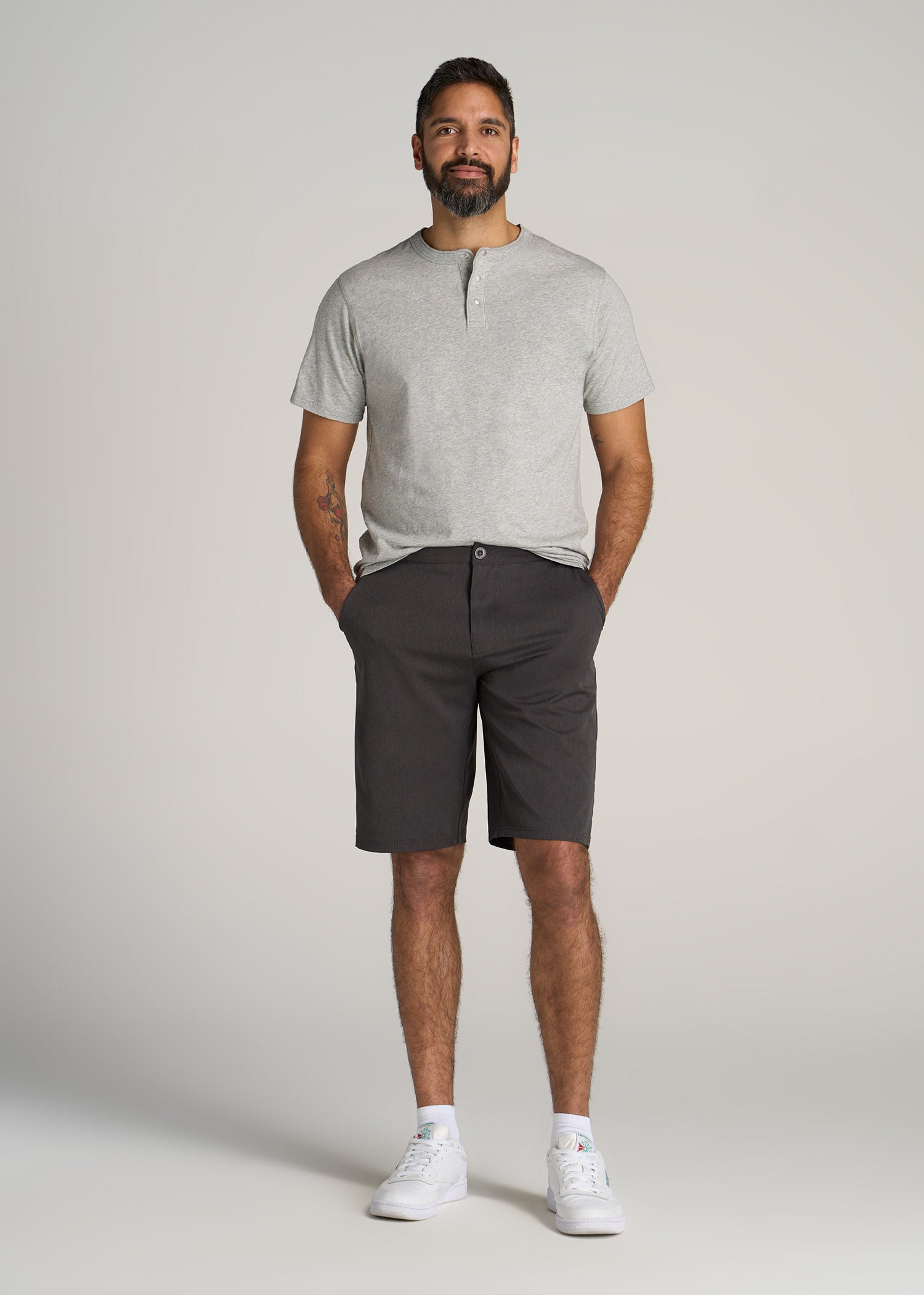 American-Tall-Men-All-Day-Shorts-Anthracite-Mix-side
