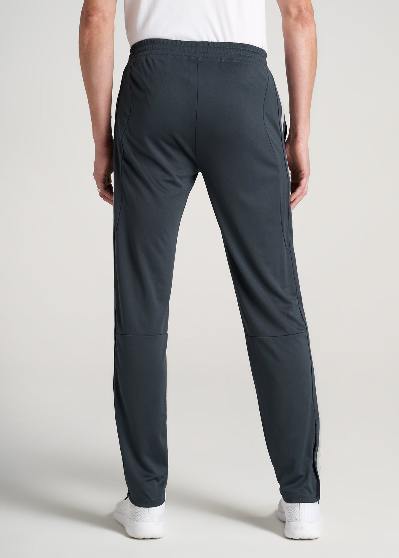 Tall Gym Pants: Grey Stripe Pant For Tall Men | American Tall