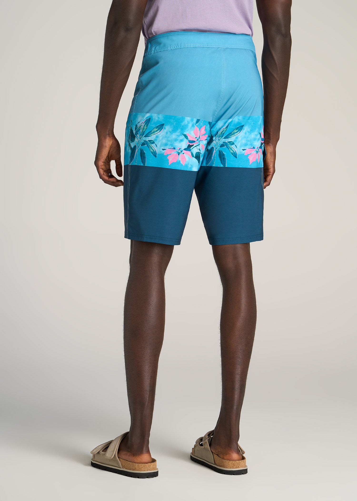 Board Shorts Tall Men Paradise Stripe American Tall