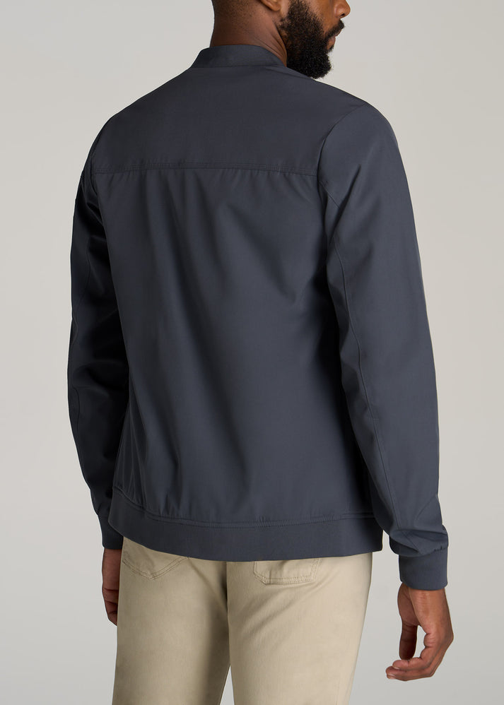 Tall Men's Bomber Jacket: Bomber Jacket Deep Slate – American Tall