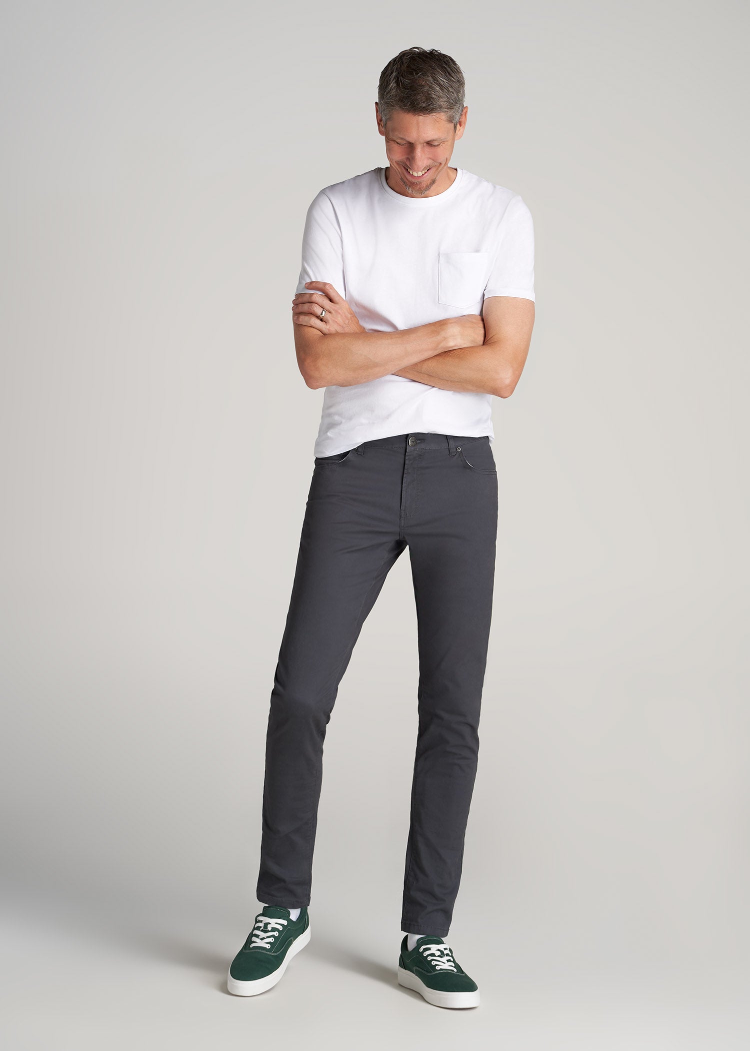 Carman TAPERED Jeans for Tall Men in Grey