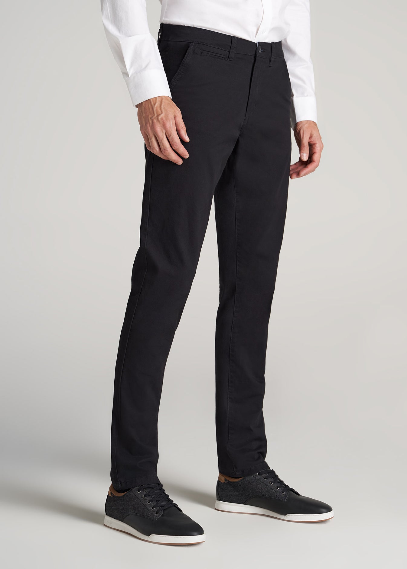 Black Men's Tall Carman Tapered Fit Chino Pant | American Tall