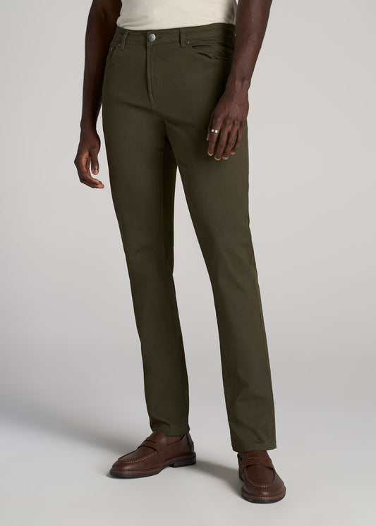 LJ&S Stretch Canvas REGULAR-FIT Carpenter's Pants for Tall Men in Dusty  Brown