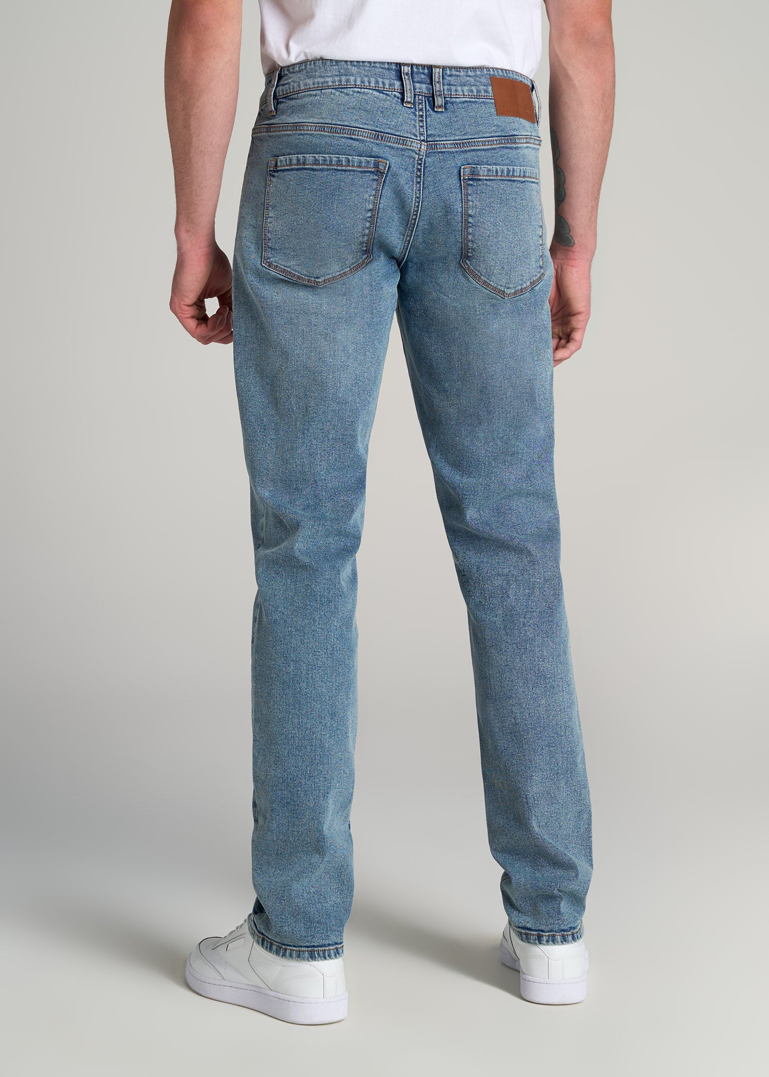 Carman Tapered Jeans For Tall Men Vintage Faded Blue