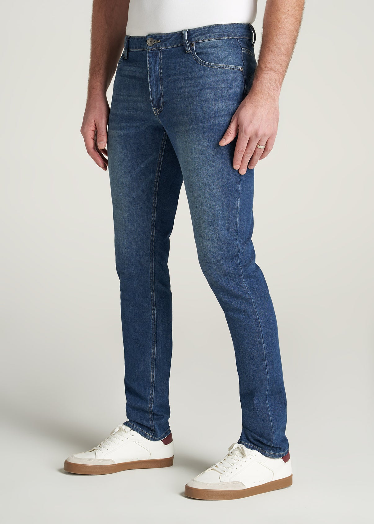 Carman Tapered Jeans For Tall Men Classic Blue | American Tall