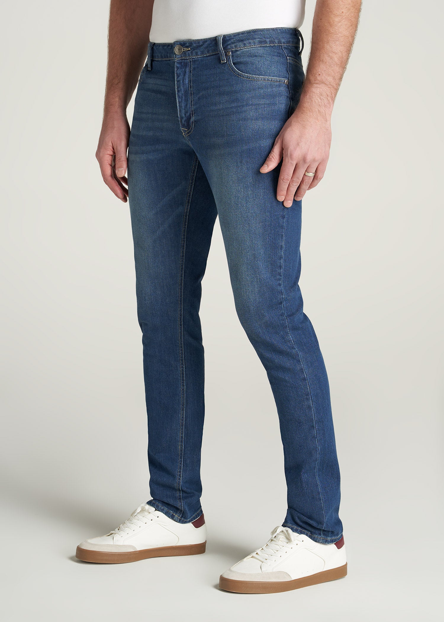 Carman Tapered Jeans For Tall Men Classic Blue | American Tall