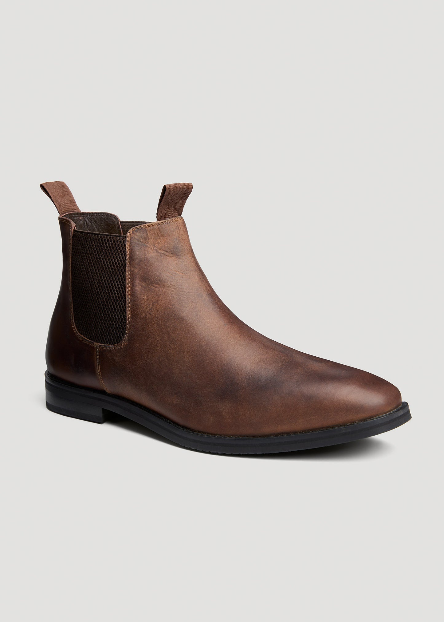    American-Tall-Men-Chelsea-Boots-Dark-Brown-front