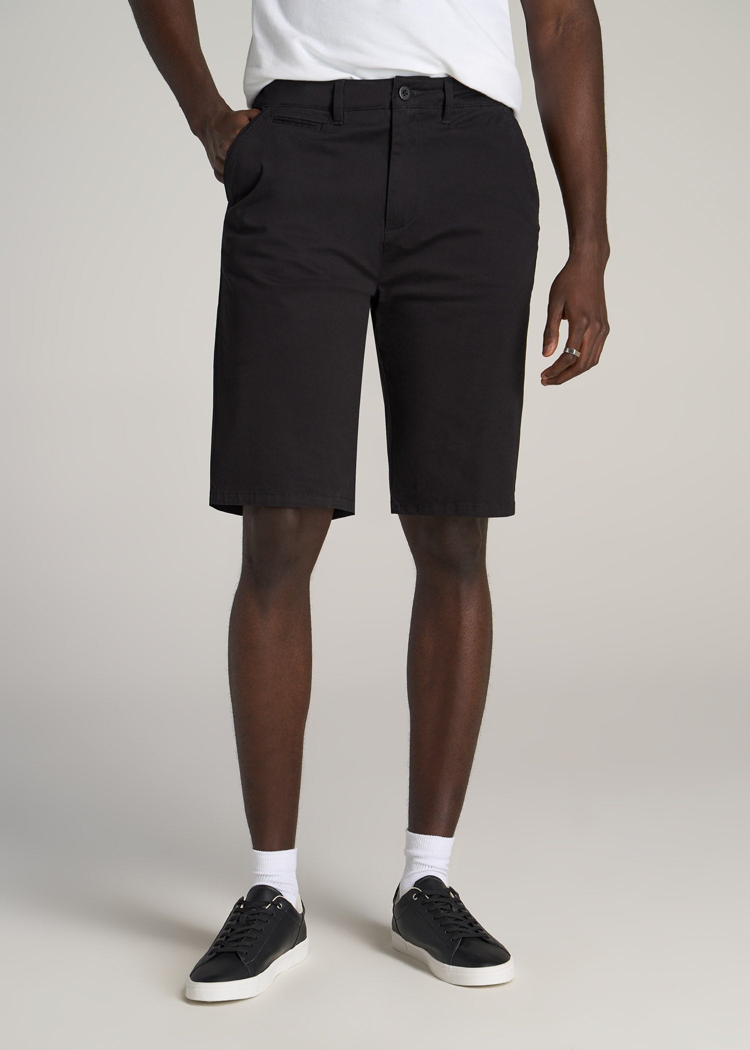 Men's Tall Black Chino Shorts | American Tall