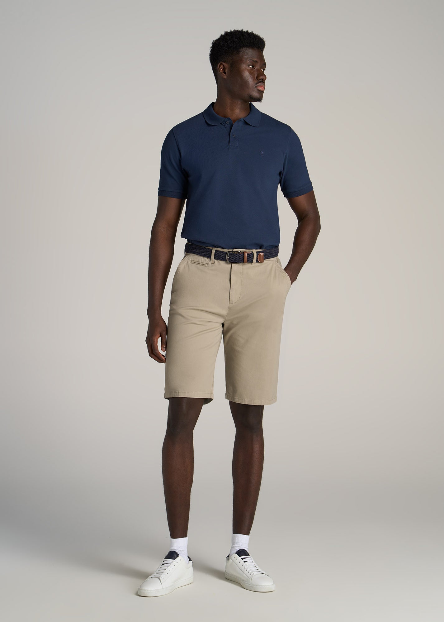 Men's Tall Chino Shorts In Desert Khaki | American Tall