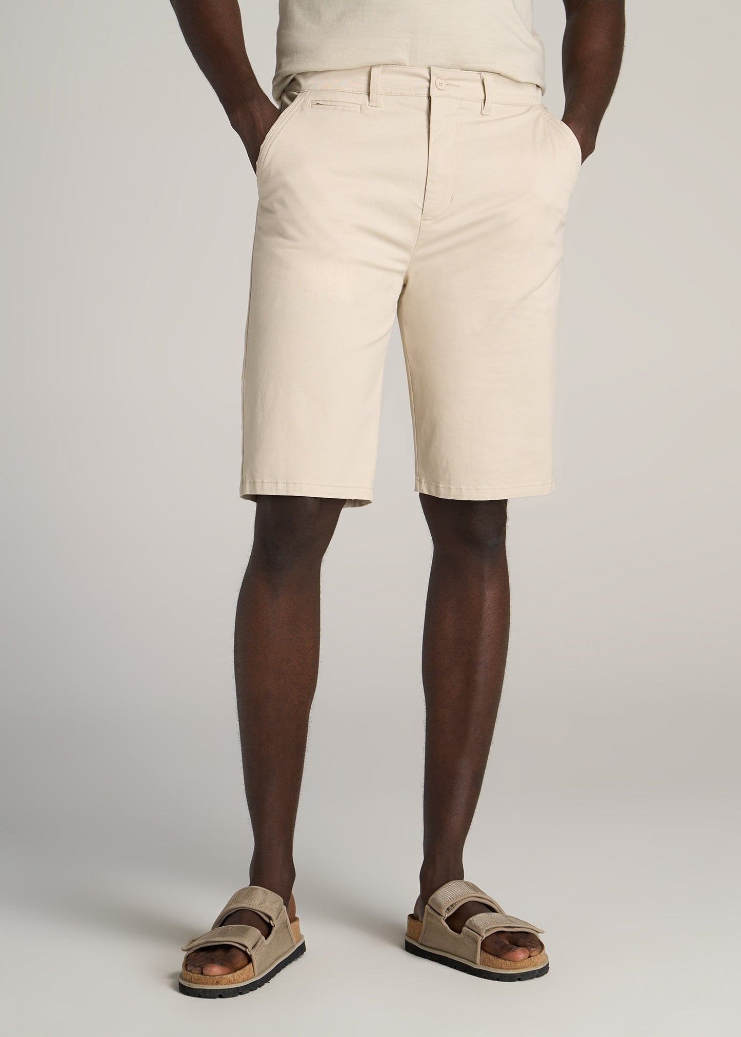    American-Tall-Men-Chino-Shorts-Soft-Beige-front