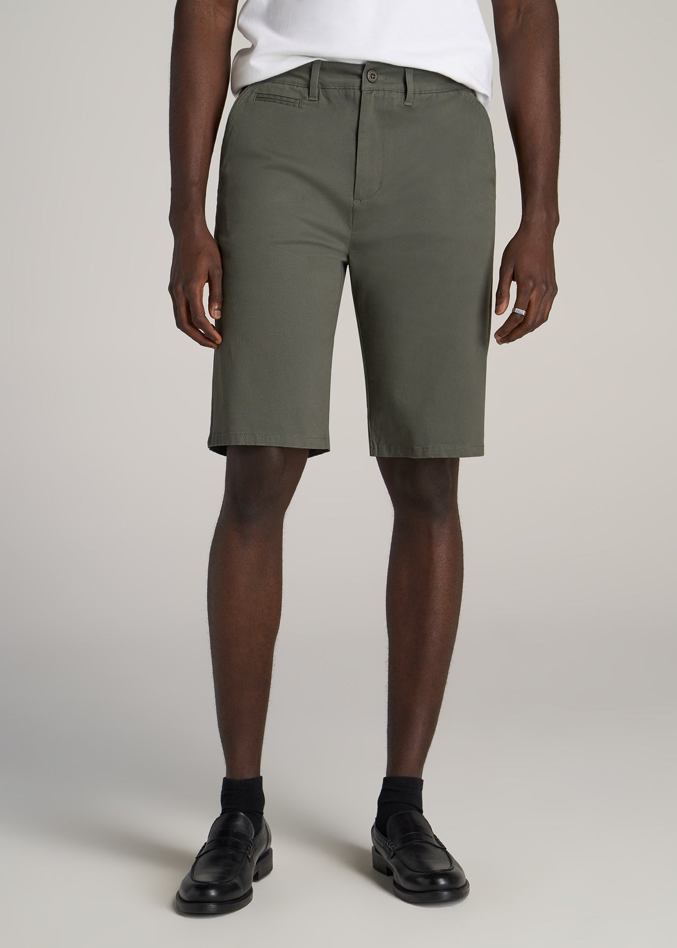 Men's Tall Chino Shorts In Spring Olive | American Tall