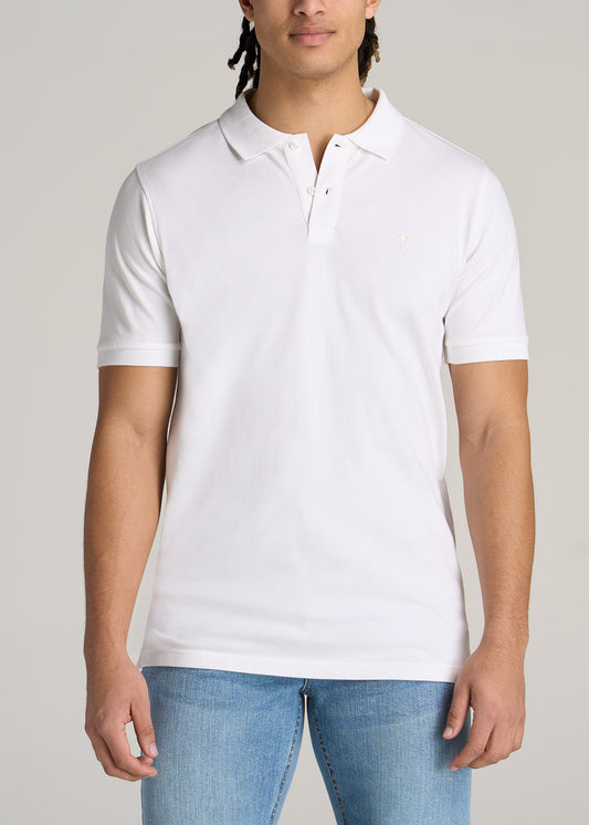 American-Tall-Men-Classic-Polo-Embroidered-Logo-Bright-White-front