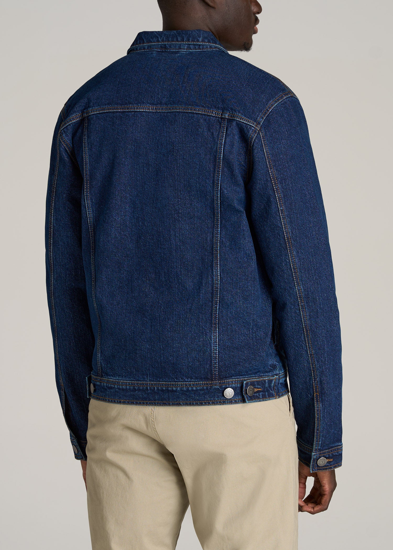 Men's Tall Denim Jacket in Dark Blue M / Tall / Dark Blue