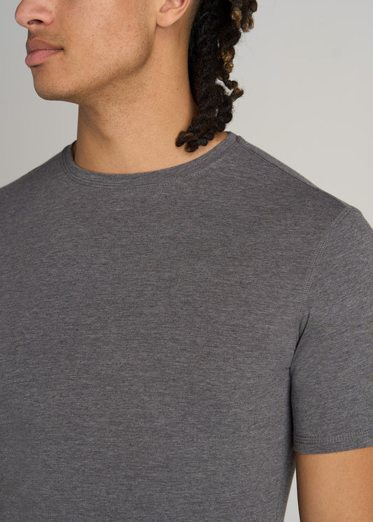    American-Tall-Men-Essential-SLIM-FIT-Crew-Neck-Tees-Charocal-Mix-detail