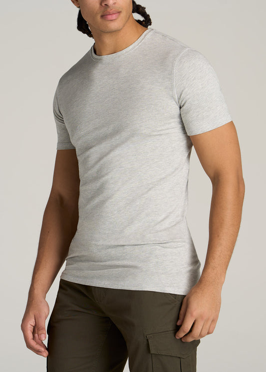    American-Tall-Men-Essential-SLIM-FIT-Crew-Neck-Tees-Grey-Mix-side