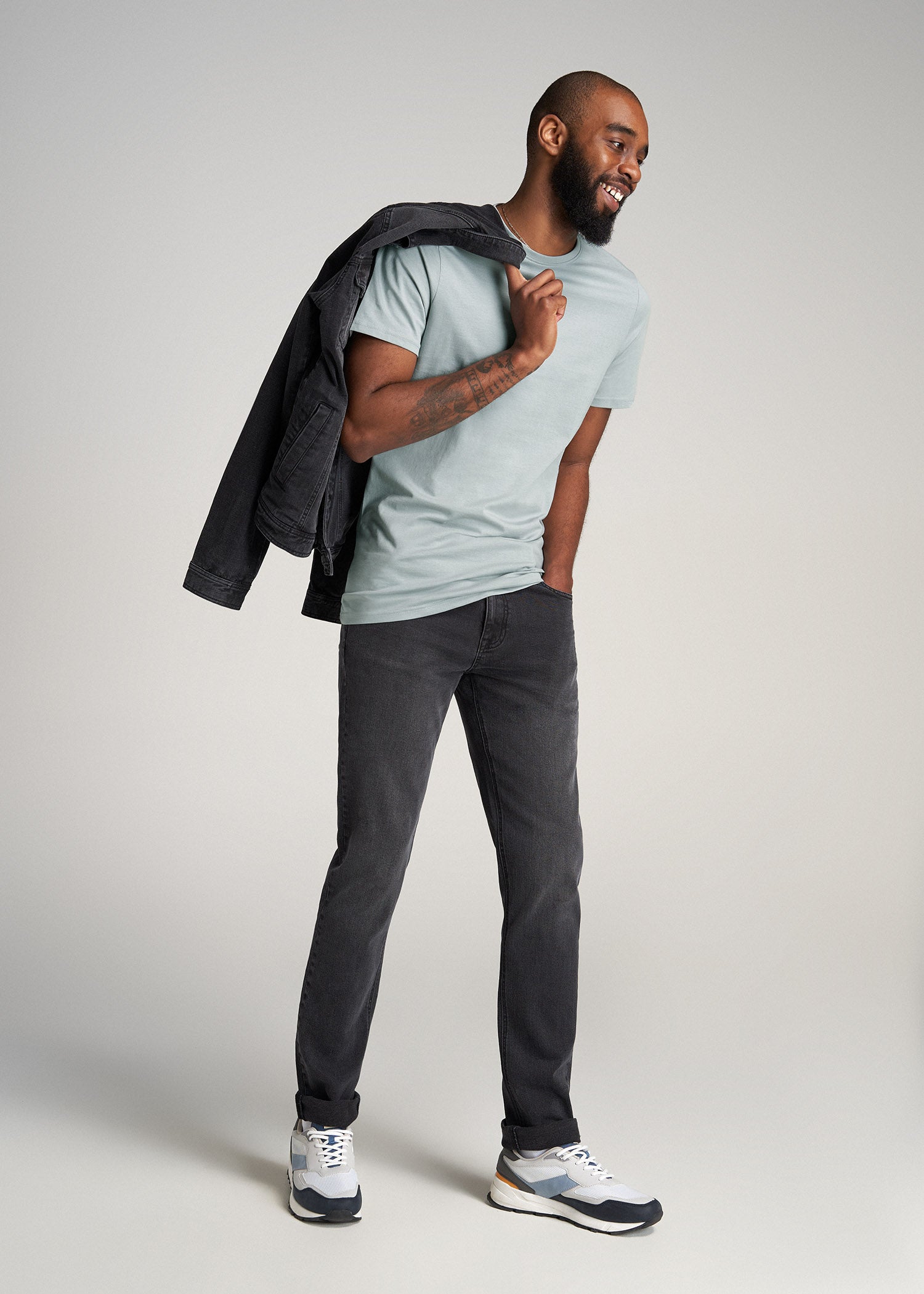 The Everyday REGULAR-FIT Crewneck Tall Men's T-Shirt in Forest Green