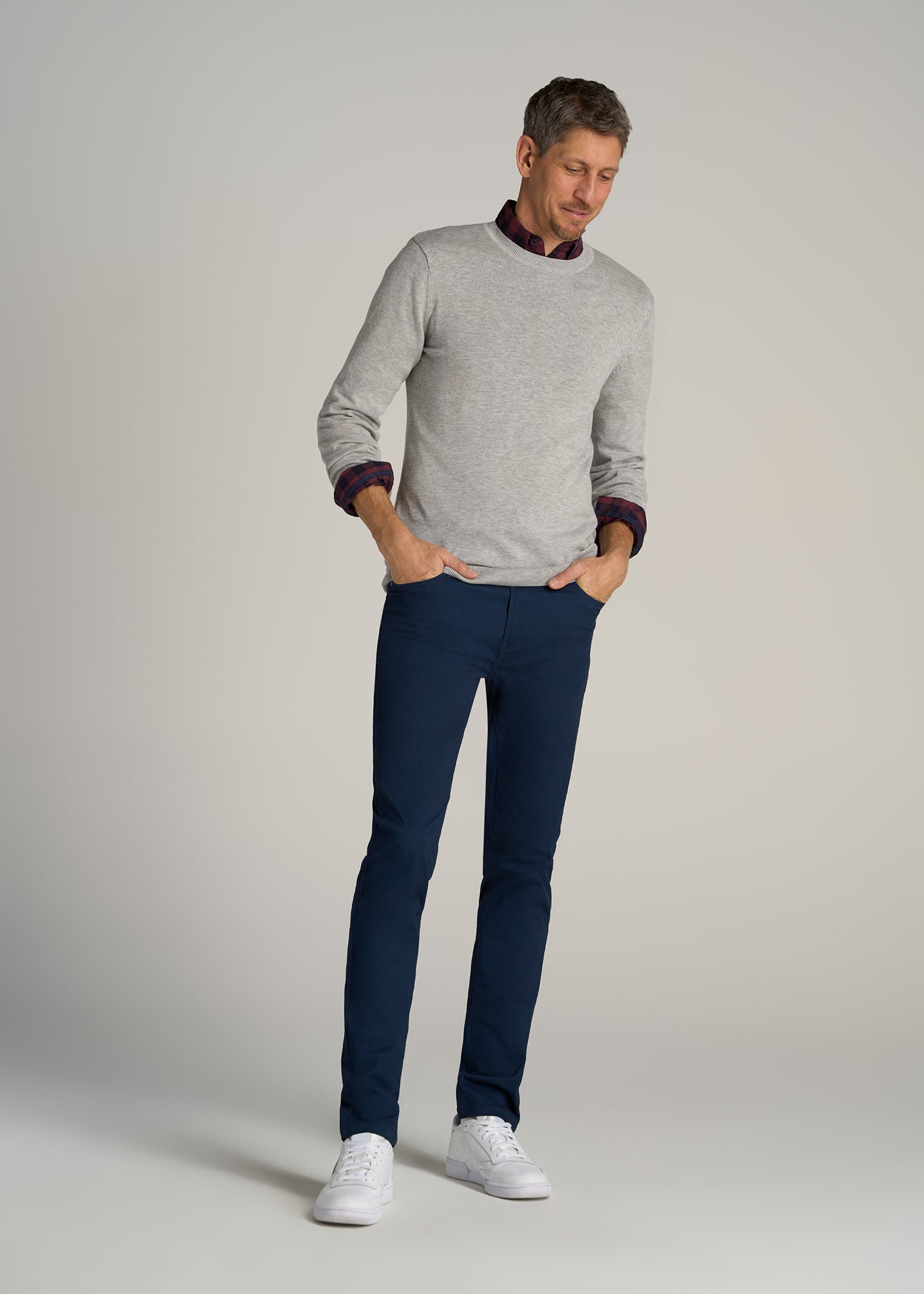       American-Tall-Men-Everyday-Crewneck-Sweater-Grey-Mix-full