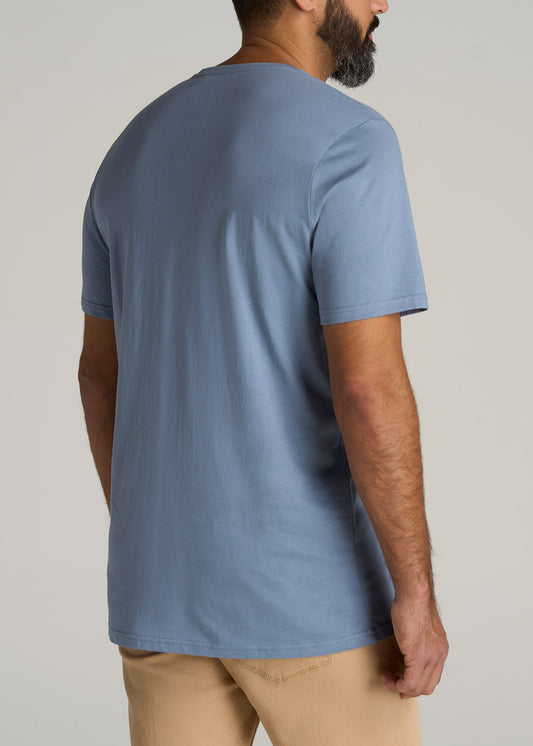    American-Tall-Men-Everyday-REGULAR-FIT-V-Neck-Tall-T-Shirt-Chambray-Blue-back