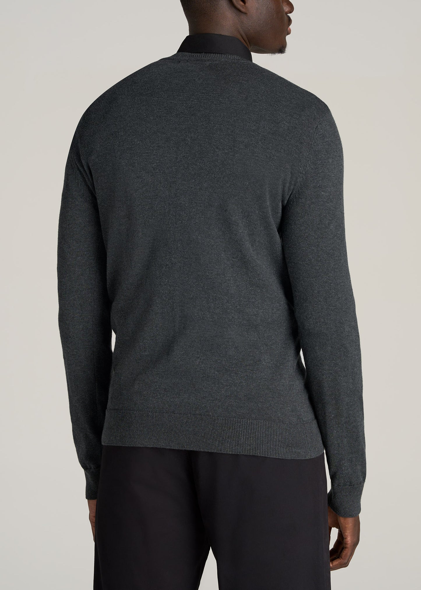    American-Tall-Men-Everyday-V-Neck-Sweater-Charcoal-back