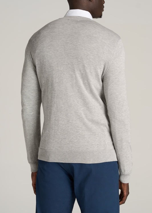    American-Tall-Men-Everyday-V-Neck-Sweater-Grey-Mix-back