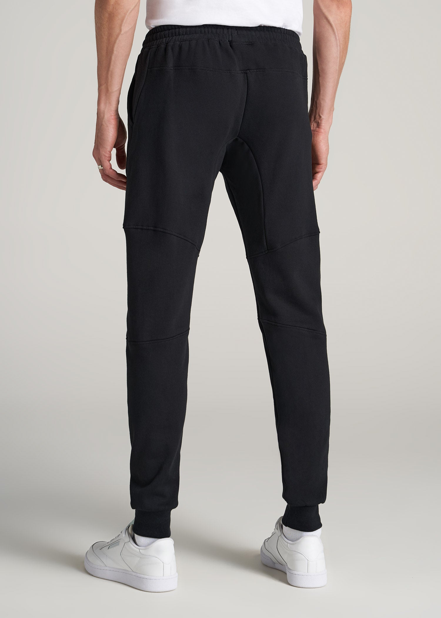 Black Sweatpants for Tall Guys: Men's Tall Fleece Black Jogger
